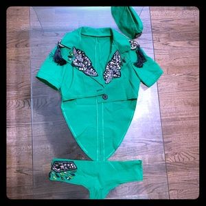 Burning Man military outfit with epaulettes